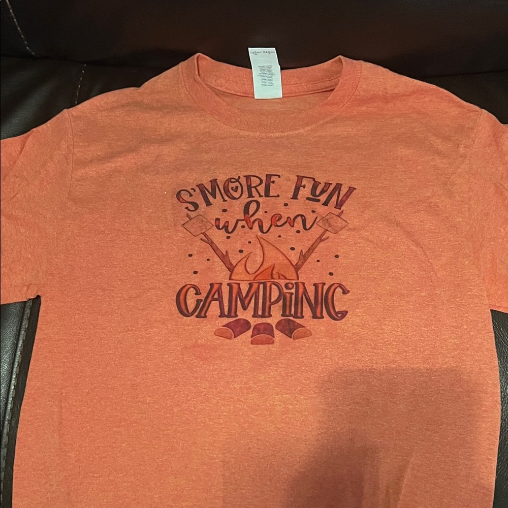 Gildan Orange S'more Fun Camping Tee